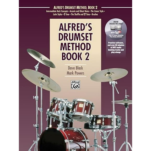 Pre-Owned Alfred's Drumset Method, Bk 2: Book & Online Audio/Software (Paperback) 1470627019 9781470627010