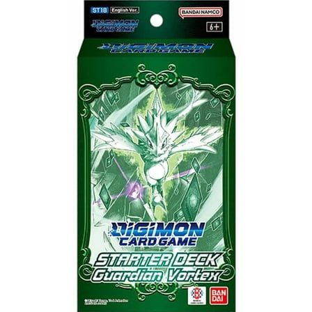 Bandai | Digimon Card Game: Guardian Vortex Starter Deck (ST-18) | Trading Card Game | Ages 6  | 2 Players | 15 Minutes Playing Time