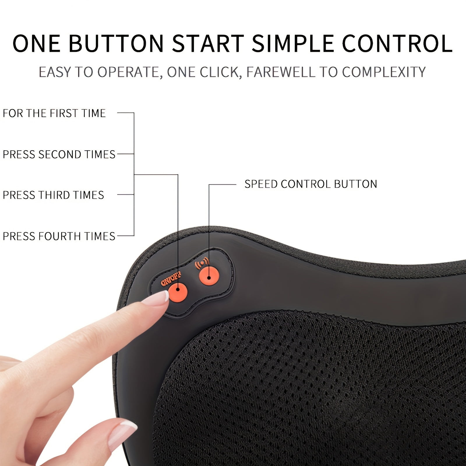 Ikristin Neck Massager, Shiatsu Massager Pillow with Heat,  Electric Back Massager for Shoulder, Back, Leg, Deep Tissue Kneading Massage to Relax Muscles, Massage Pillow Gift for Women/Men