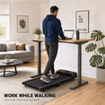 thumbnail image 4 of FYC Under Desk Walking Pad, 180° Foldable Treadmill for Home Office, 2.5HP Quiet Brushless Motor 0.5-4MPH Speed 300LBS Capacity, Compact Design for Small Space, App Control & Bluetooth Speaker, 4 of 9