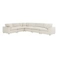 thumbnail image 2 of Modway Commix 6-Piece Down Filled Overstuffed Fabric Sectional Sofa Set in Beige, 2 of 5