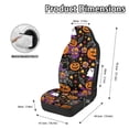 thumbnail image 6 of POLERO Washable Car Seat Covers for Auto, Polyester Stretchy Auto Seat Cover Protector, Halloween Pumpkin Cat Ghost, 6 of 12
