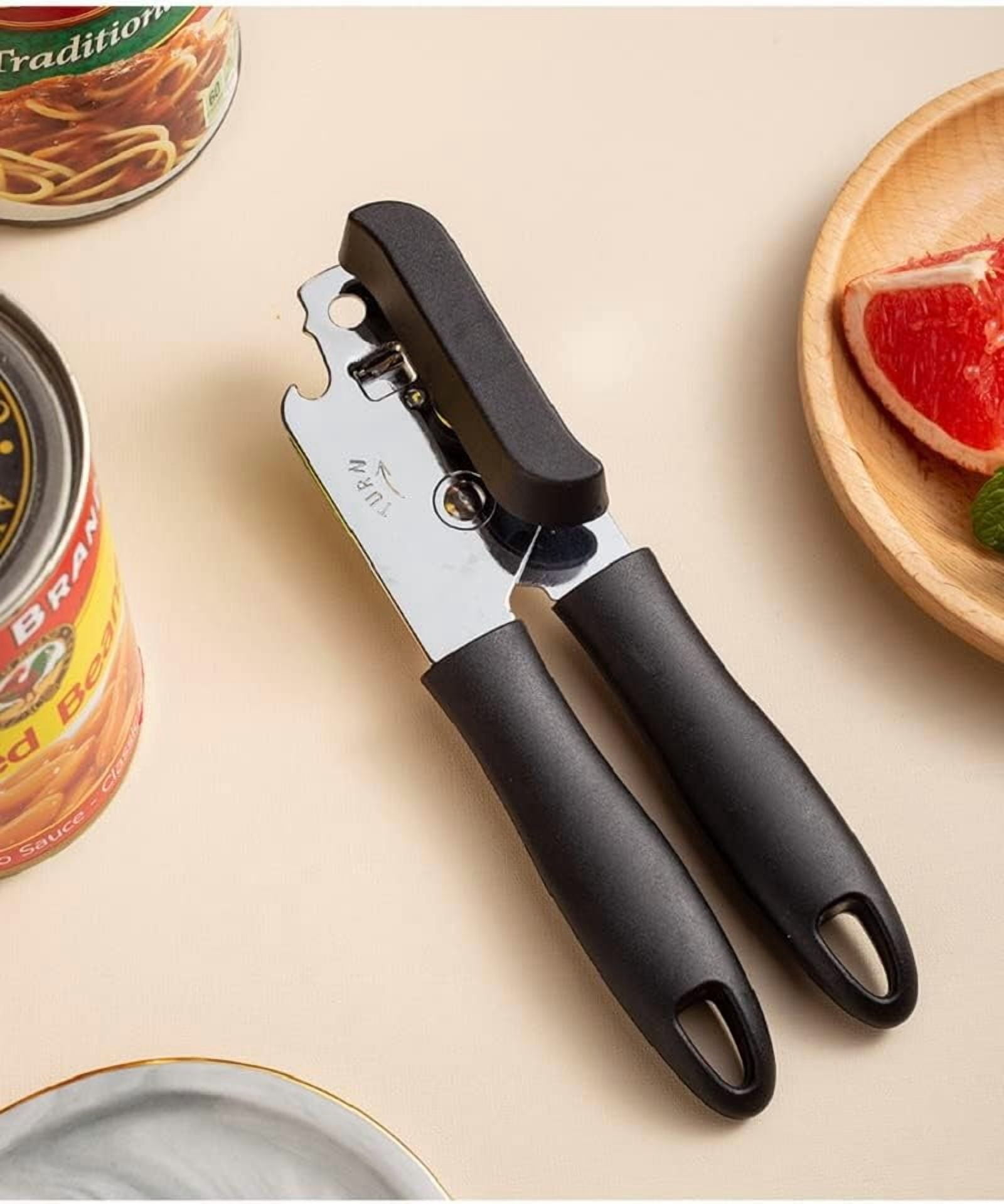 FRKSMD-Multi-Function Opener Kitchen Can Opener, jar Opener & Tin Opener, Manual Can Opener, Portable Can Opener (Black)