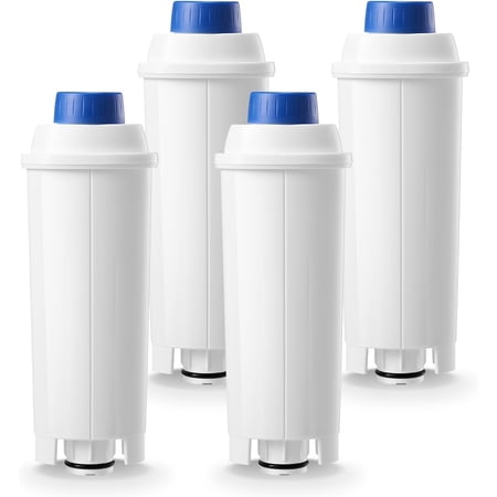 Water Filter Replacement for De’Longhi Coffee Machines – Compatible with Magnifica EVO, Dinamica, Eletta, ECAM Series – Fits DLSC002 (4-Pack)