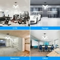 thumbnail image 7 of Garage Light,AILKIN LED Garage Lights 80W 12000LM 6500K with 5 Deformable Adjustable Panels Screw in E27 Socket Barn Light Bulb Led Shop Light Garage Lights for Ceiling,Workshop,Basement, 7 of 7