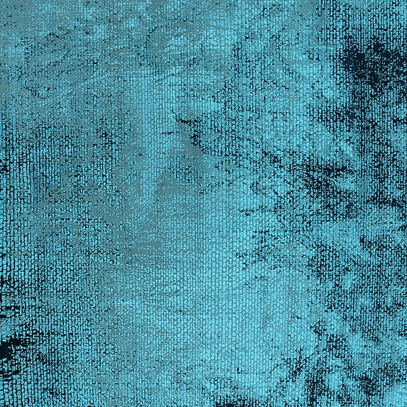 Ahgly Company Indoor Square Oriental Light Blue Industrial Area Rugs, 7' Square