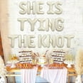 thumbnail image 2 of She is Tying the Knot Bridal Shower Decor Banner Bow Bridal Shower Decorations with Bow Ring Diamond Balloon Bachelorette Party Decorations for Wedding Engagement Party Supplies, 2 of 5