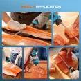 thumbnail image 6 of SeeSii Cordless Electric Fillet Knife Set: 4 Stainless Steel Blades, 2 Batteries – Effortless Fish/Meat Cutting for Fishing & Kitchen, 6 of 16