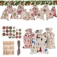 thumbnail image 1 of Cotton Bedding Advent Calendar, Advent Calendar To Fill Yourself, Advent Calendar To Fill Large, Bags For Advent Calendar (24 Pieces 12 Patterns), 1 of 4