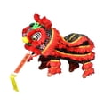thumbnail image 5 of Dualoai Chinese New Year Marionette Lion Toy, Spring Festival Decor Toy w/ Strings & Rod Black Red, 5 of 9