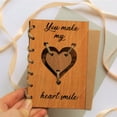 thumbnail image 4 of MXTPOV Special Gift Cards, You Pull On My Heartstrings Personalised Wooden Card, Valentines Days Gifts, Anniversary Gift Card, 4 of 5