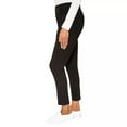 thumbnail image 2 of Mario Serrani Women's Textured Pull On Pants, Black, Small, 2 of 3