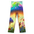 thumbnail image 3 of Magical Mushroom Garden-2 Pajamas For Women Loose Retro Night Pajama Pants Comfortable Sleepwear Bottoms Homewear, 3 of 6