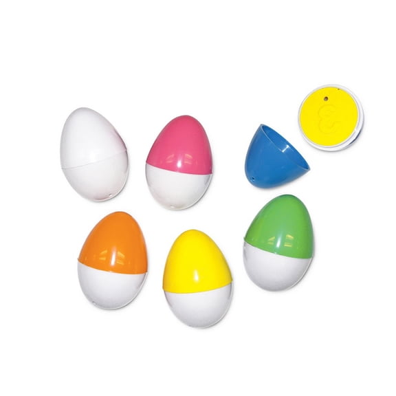 Swim Central 6ct Egg-Shaped Underwater Diving Swimming Pool Game Pieces 2.5" - Vibrantly Colored