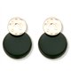 thumbnail image 1 of Pendientes de gota de aceite simples y hermosos para mujer, adornos de aleación (verde), 1 of 1