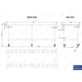 thumbnail image 2 of AmGood 84" Long x 30" Deep Stanless Steel Work Table with Casters | Mobile Metal Table, 2 of 2