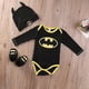 thumbnail image 1 of Pelele de Batman para niños recién nacidos, conjunto de zapatos, sombrero, traje ABlack Batman B12-18 meses esquí esquí Gafas de esquí, 1 of 3