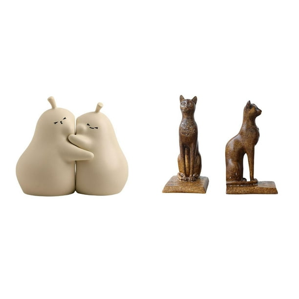 sujetalibros decorativos,Sujetalibros decorativos para oficina,hogar,libros pesados,Figura de mesa,Estatua de gato sujetalibros para oficina,decoración del hogar,Escultura Sujetalibros
