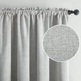 thumbnail image 7 of Topfinel Faux Linen 100% Blackout Heavy Curtains 45 inches Length for Bedroom Living Room Rod Pocket Window Curtains,Thermal Insulated Soundproof Burlap Drapes ,2 Panels,52 x 45 inch,Cream, 7 of 7