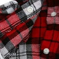 thumbnail image 3 of Small Pet Dog Puppy Plaid T Shirt Lapel Coat Cat Jacket Clothes Costume Tops, 3 of 5