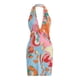 thumbnail image 1 of VISgogo Ladies Sexy Chest Hollow Dress, Summer Women Floral Printing Hanging Neck Tie Up Sin mangas Backless Slim Falda corta VISgogo moda, 1 of 9