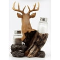 thumbnail image 6 of Ebros Rustic Woodlands Wild Deer Big Buck Bust Salt & Pepper Shakers Holder, 6 of 7