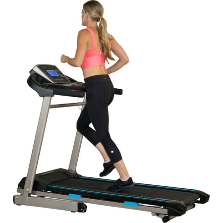 EXERPEUTIC TF3000 Bluetooth Smart Technology Electric Foldable Treadmill with Free App and Extended Belt