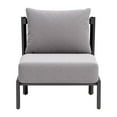 thumbnail image 3 of Horizon Accent Chair Gray Accent Chair, Modern Style, Removable and washable cushion cover, Aluminum, Outdoor Living, 3 of 5