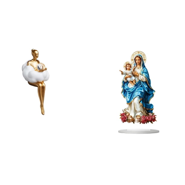 Figura de resina de chica estética, escultura de personaje abstracto, decoración creativa de oficina, adorno de mesa de acrílico único, regalo para ch