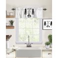 Curtain Valances for Windows, Christmas Tree Reindeer Window Valances