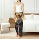 thumbnail image 4 of Fotbe Maple Leaf Meditating Squirrel Pantalones de Pijama para Mujer, Pantalones de Dormir, Pantalones Pj con Cordón y Bolsillos-Medium, 4 of 6