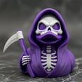 thumbnail image 3 of HUISZJ Grim Reaper Duck Figurine Collectible Horror Duck Statue Halloween Decor Home Decoration （Purple）, 3 of 10