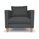 thumbnail image 1 of Sillón Rosen Sofamatch Tela Quantum Patas Natural gris oscuro, 1 of 8