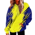 thumbnail image 1 of Sudadera con Capucha Gibobby para Mujer Talla Grande Manga Larga Suelta con Bolsillos Amarillo L, 1 of 4