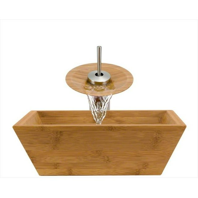 Polaris 891-WF-BN Brushed Nickel Bathroom Waterfall Faucet Ensemble