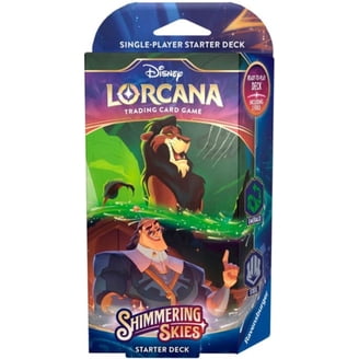 walmart lorcana cards Disney Lorcana Collectible Card Game, Starter Kit with 4 Booster Packs, 1  Card Holder, 1 Glimmer Foil Promo Card, 1 Collector's Guide