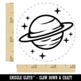 thumbnail image 2 of Saturn Planet with Rings and Stars Self-Inking Rubber Stamp Ink Stamper - Lime Green Ink - Small 3/4 Inch, 2 of 7