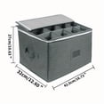 thumbnail image 3 of 1 contenedor para guardar copas de vino con separadores, caja plegable para guardar vasos y artículos para el hogar., 3 of 5