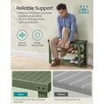 thumbnail image 3 of Banco para zapatos SONGMICS, bambú, 3 niveles, color verde bosque, 3 of 6