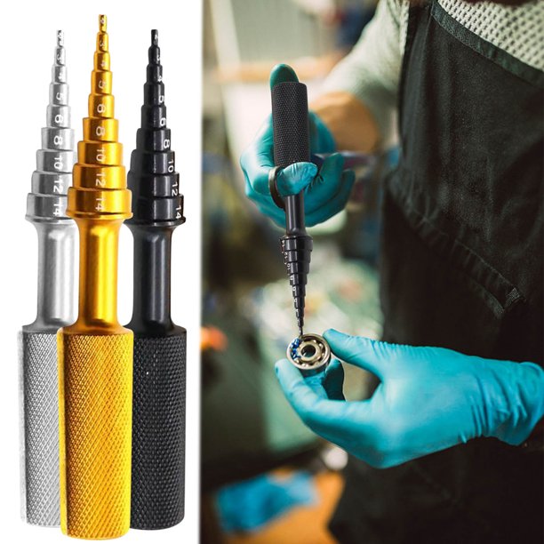Herramienta de Extracción de Rodamientos de Aluminio - Construcción Ligera de Aleación de 22 G | Eje Escalonado para Varios Tamaños | Mango Texturizado | 4 Opciones de Color