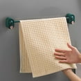thumbnail image 6 of Bathroom slipper rack Perforation-free wall hanging Shoe towel rack Slipper drain shelvingdark green, 6 of 6