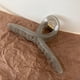 thumbnail image 5 of Pinza para el cabello, abrazadera acrílica, accesorio de peinado de sujeción fuerte para maquillaje de belleza, cocina, gris, 5 of 12