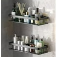 thumbnail image 2 of 2 Pack Adhesive Corner Shower Caddy Organizer, Bathroom Storage Shelves for Shower, Kitchen, RV and Camper, TIKA, 2 of 8