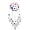 thumbnail image 1 of Peggybuy Wolf Attrape-Rêves Imprimé Filet Plume Perle Attrape-Rêves Ornement Suspendu, 1 of 9