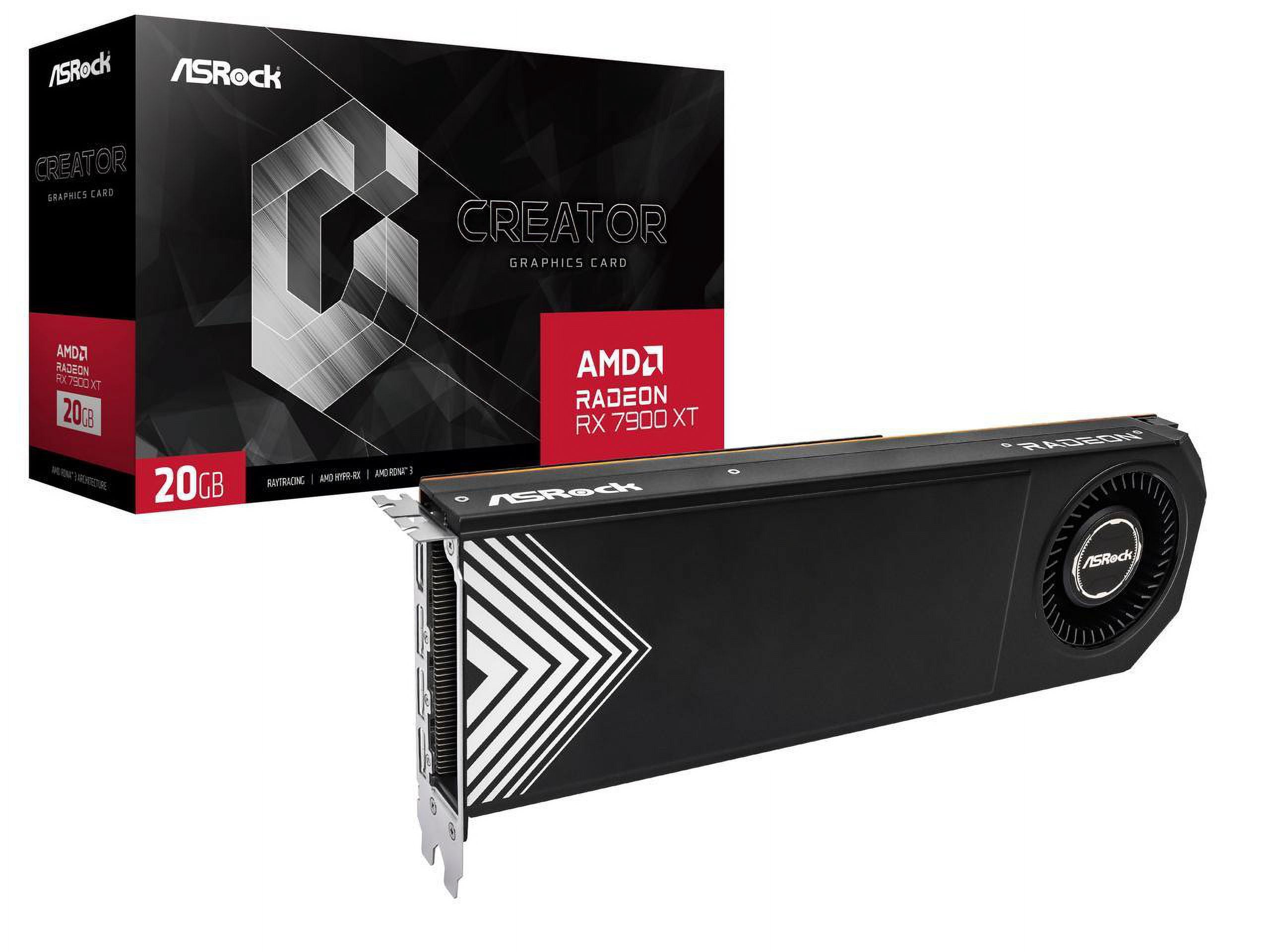 ASRock Creator Radeon RX 7900 XT 20GB GDDR6 PCI Express 4.0 ASRock Creator Radeon RX 7900 XT 20GB GDDR6 PCI Express 4.0