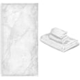 thumbnail image 6 of GZHJMY Bath Towel Sets for Bathroom Hand Towels Fingertip Towels White Marble 3 Piece Decorative Soft Cotton Absorbent, 6 of 6