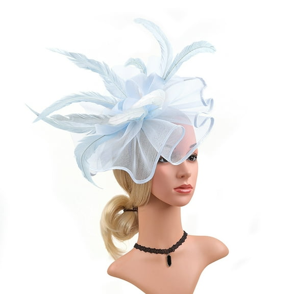 Women Hat Headwear Feather Clip Fascinators Hat Wedding Party Cap For Hairband for Women Sheer Glam Band Boys Sweat Bands Head Thick Headbands for Women Head Band for Workout Very Rare Headband