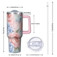 thumbnail image 2 of OBREWU Pioneer Flower Tumbler with Handle and Lid,Pioneer Flower 40oz Double Wall Vacuum Insulated Tumbler,Cups Gift for Women and Men, 2 of 7