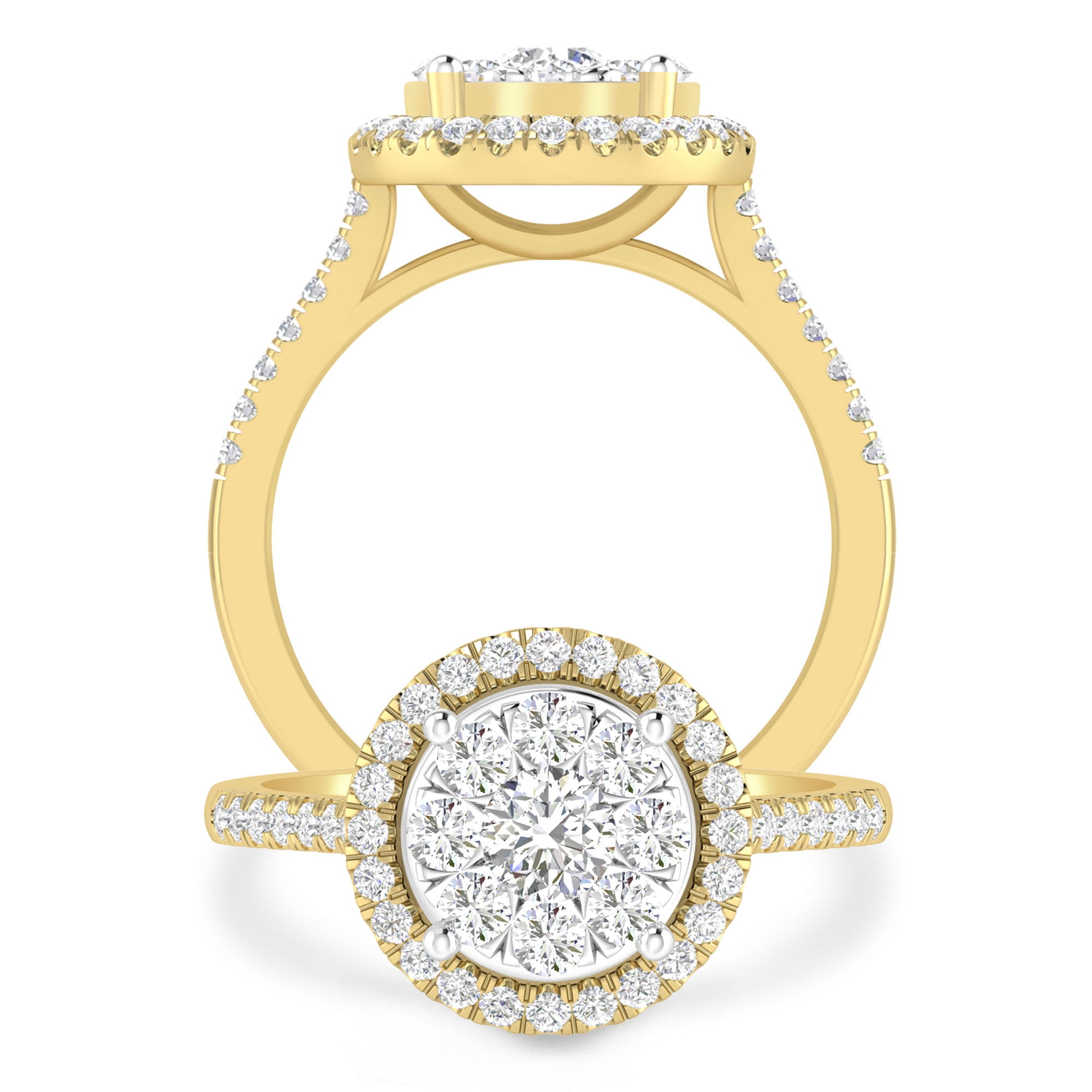 j color diamond in yellow gold