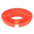 thumbnail image 3 of Bandeja para servir refrigerios, recipiente de silicona para servir frutas divididas, recipiente para vaso, 40oz, 30oz, naranja, 3 of 5